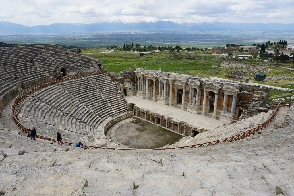 View from the amphitheatre of Hierapolis
