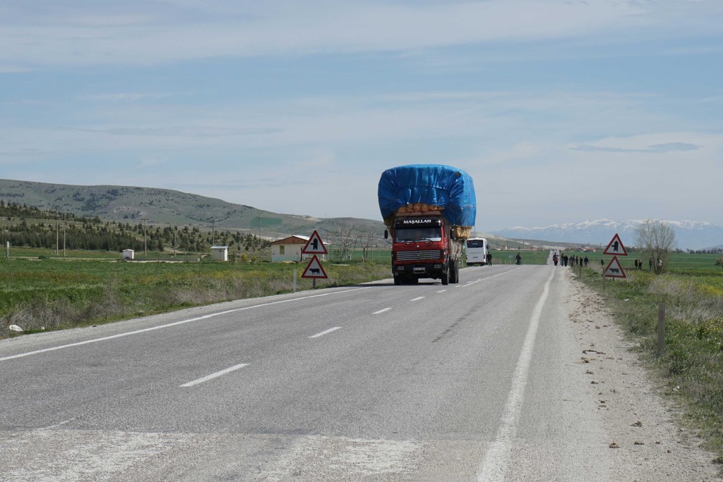 These lumbering beasts are a constant feature of the Turkish roads, although almost all very considerate drivers.
