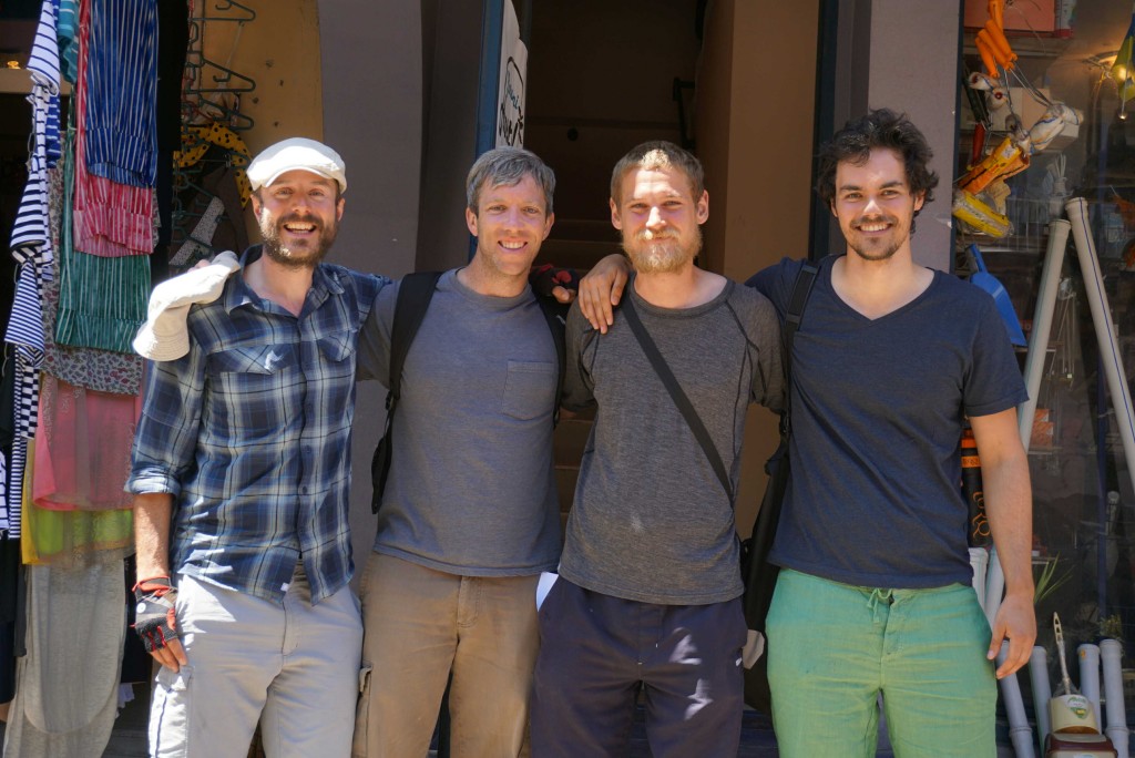 With Mike, Gary and Wolfgang at Batumi Hostel