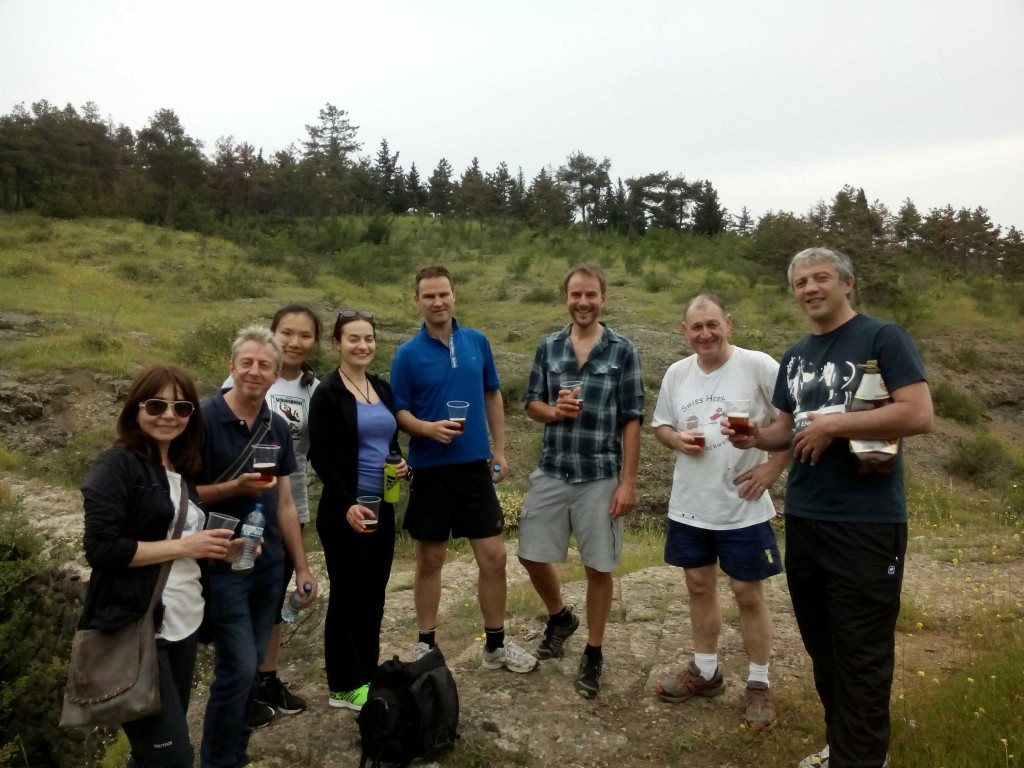 Out for my first proper run in four months, I bumped into these reprobates in the hills above Tbilisi.