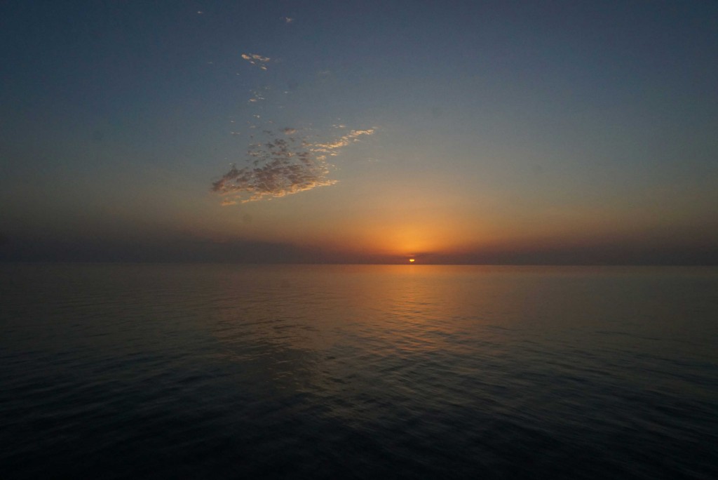 Sunset on the Caspian Sea