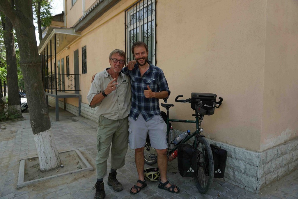 With Alain Brunelle at Shams Hotel, Aktau