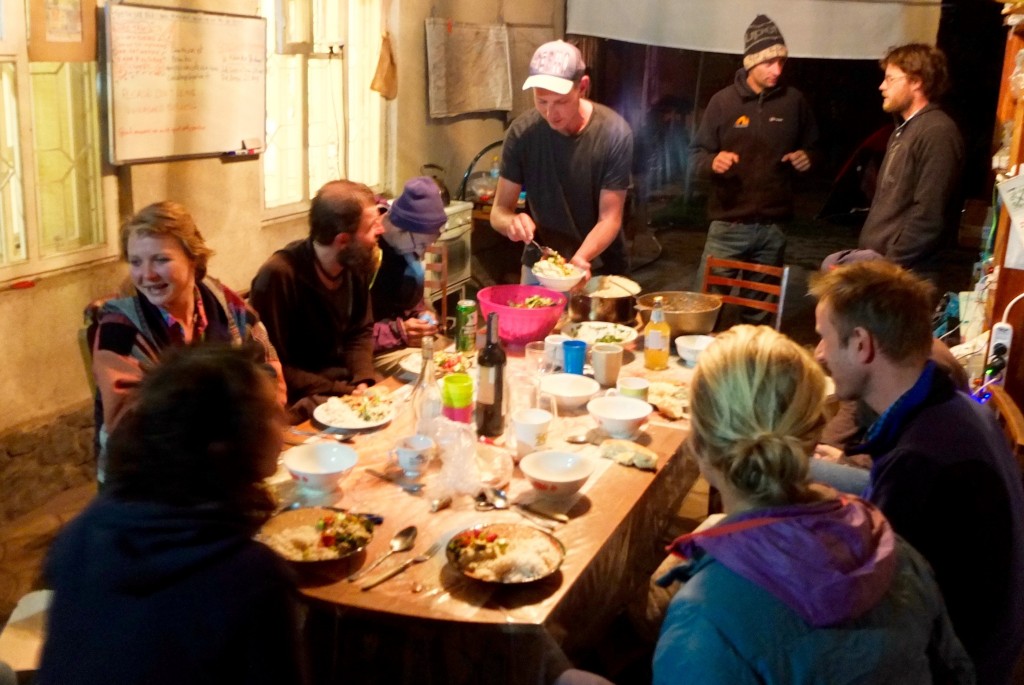 Chef Timo spoiling us again. At the AT House, Bishkek. Photo credit: T.Weir