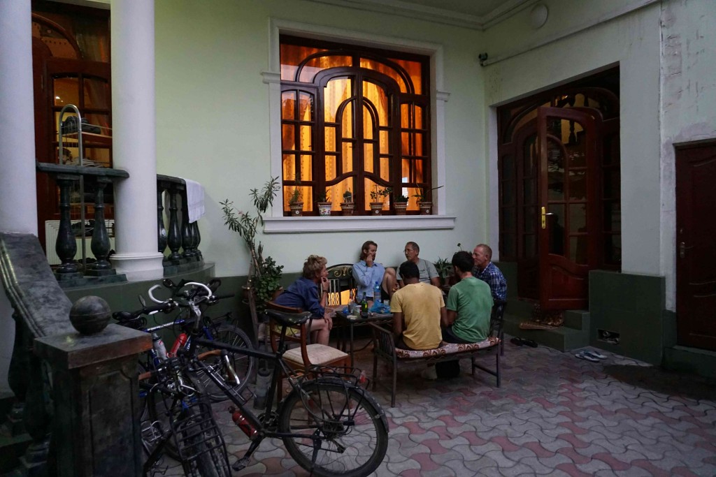 Waiting it out at Green House hostel, Dushanbe