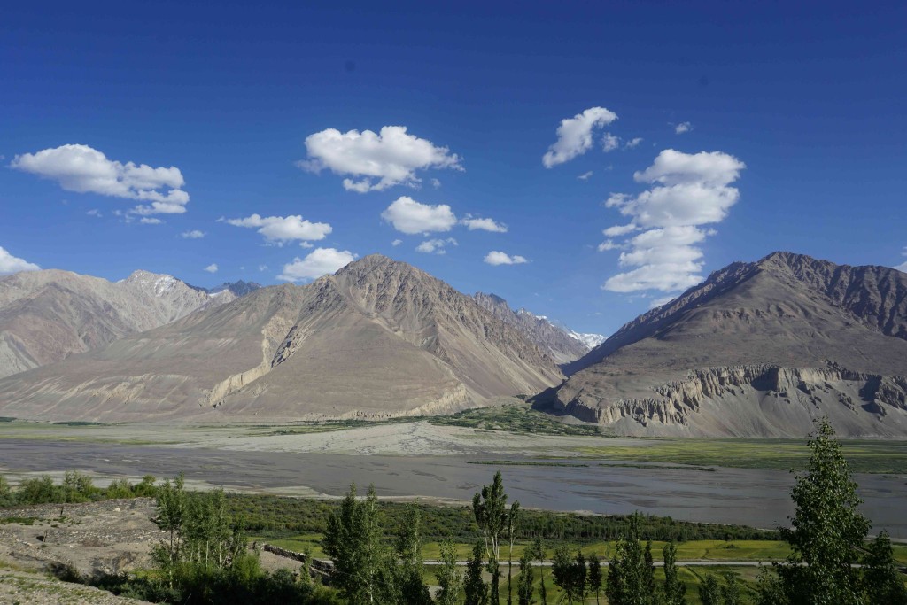 First tantalising glimpses of the Hindu Kush from the Wakhan valley