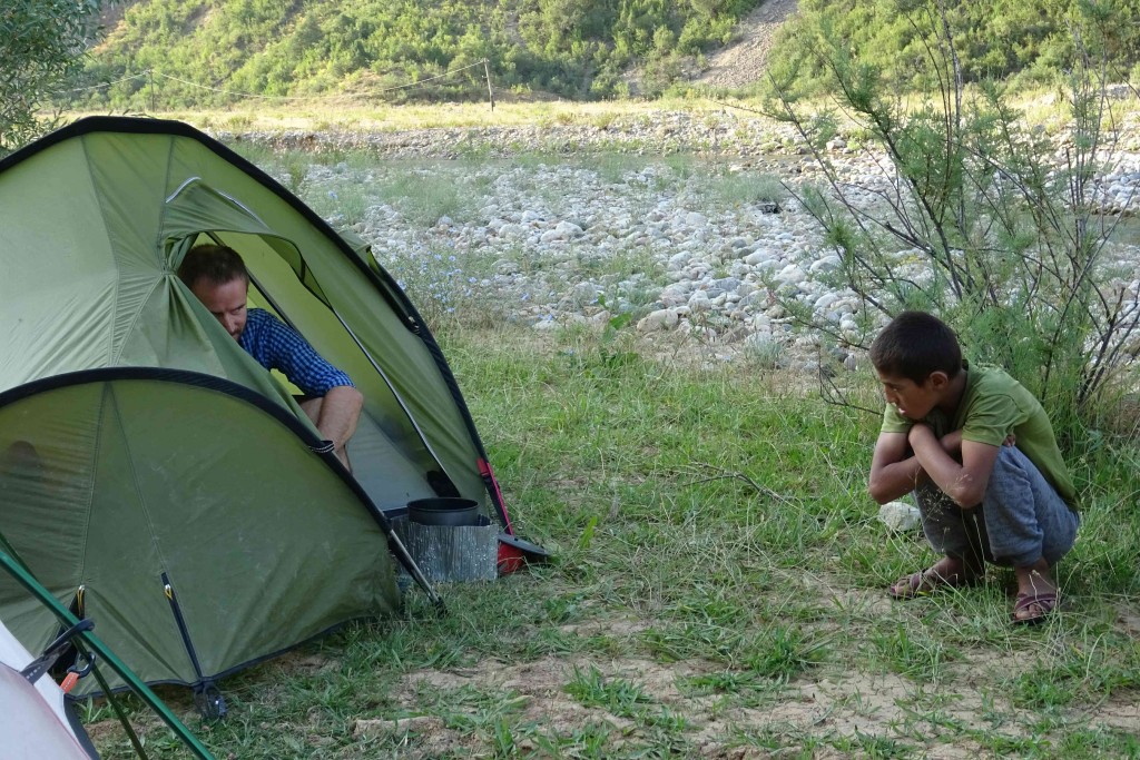 He turned out to be quite a Nick Cave & P.J.Harvey fan, believe it or not. Camping at the start of the Sagirdasht pass climb