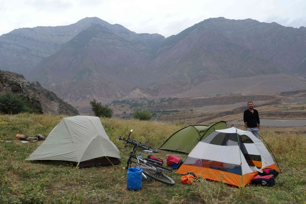 The campsite that killed my kit, near Obigarm. Photo credit: I.Mathews