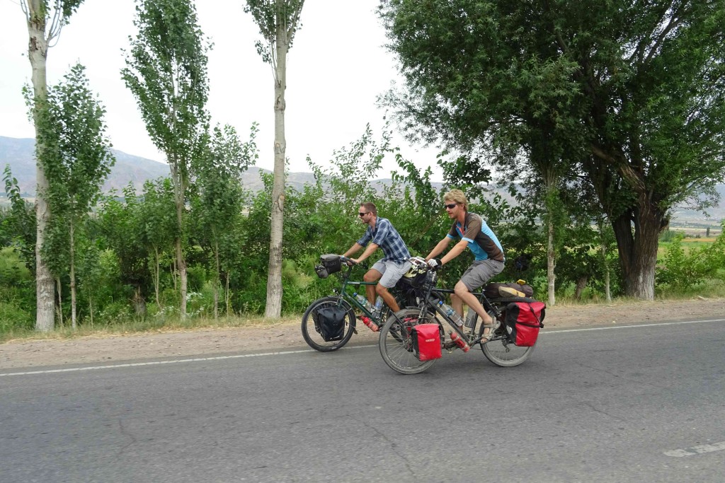 With Ritzo on the M41 near Faizabod. Photo credit: I. Mathews