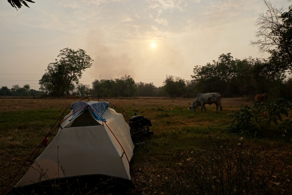 Tranquil camping in northern Thailand.