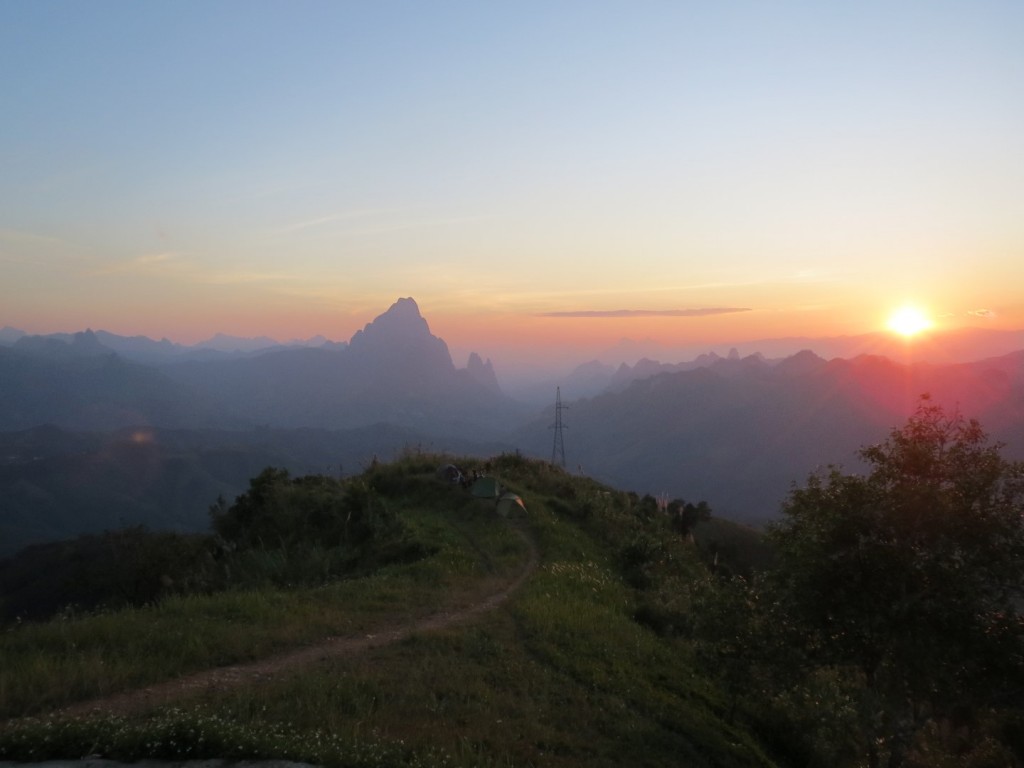 One of the best campsites of the trip, north of Vang Vieng, which I shared with Ryan & Lucy (cycling from Saigon to Kathmandu) and Claire & Charles, on the last night of their trip from France.