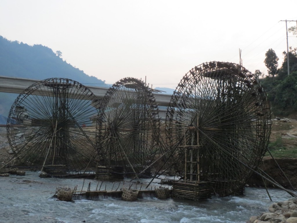 Egyptian bamboo water wheel technology is still widely in use in Vietnam.