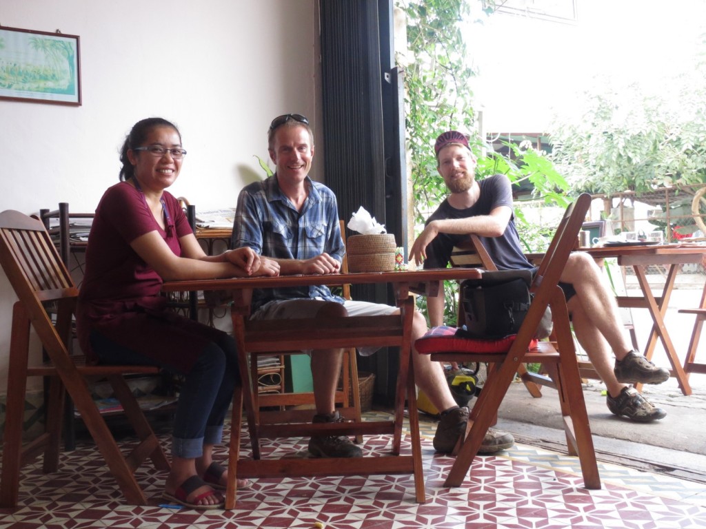 At Lins Cafe, Savannakhet. My favourite cafe in my favourite town in my favourite country of the trip - just sayin