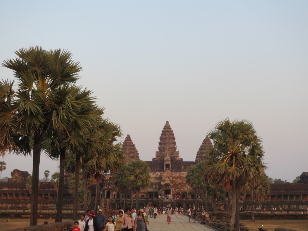 Angkor Wat, Cambodia, at sunset