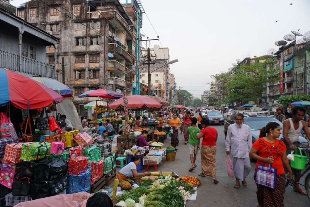 Yangon street scene