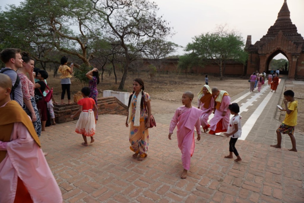 Mini monks in Bagan