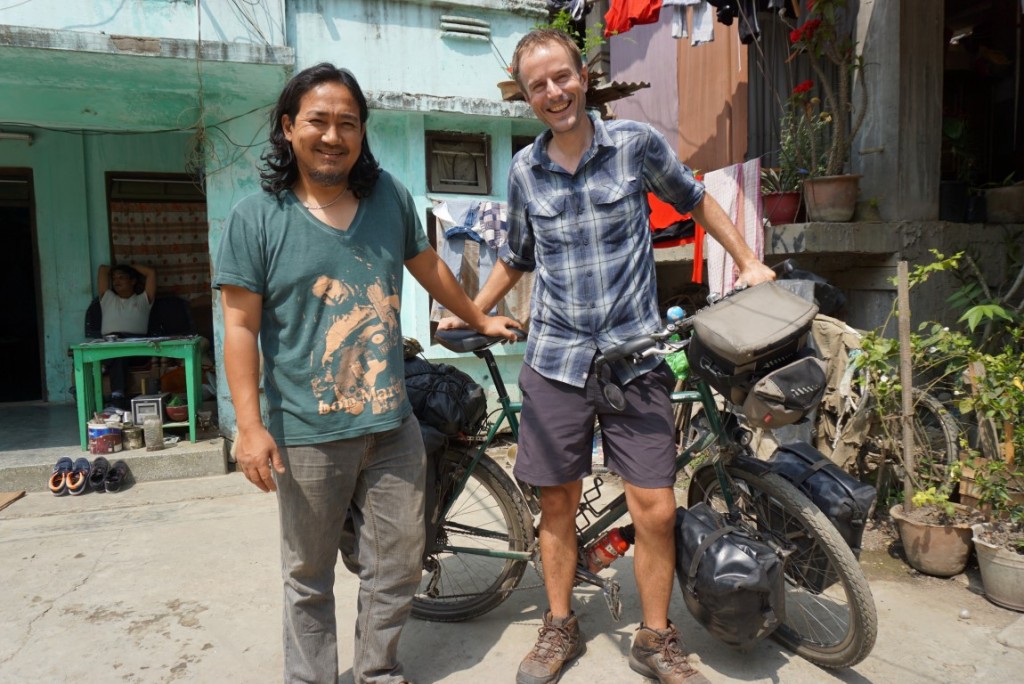 With Abow, who treated me like a brother, in Imphal.